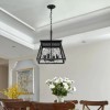Ship From USA,4-Light Farmhouse Chandeliers for Dining Room Black(No Bulbs)Design