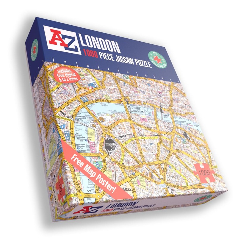 A to Z Map of London Jigsaw Puzzle For Adults