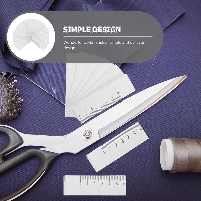 DOITOOL Disposable Paper Measuring Ruler of 100 Pieces for Head