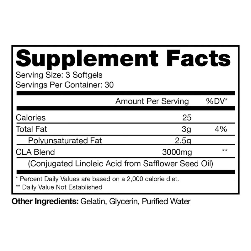 ProSupps CLA 3000 Lean Quemador Grasa 90 Softgels Sin Sabor
