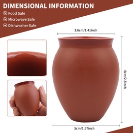 24 Pcs 2 oz Cantaritos De Barro Mini Cantaritos Shooters, Pottery Mini Patron Tequila Bottles Jarritos De Barro Mexicanos Taco Tuesday Cocktail Cups Cute Shot Glasses for Tequila Margaritas Mojitos