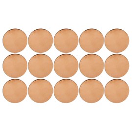 Copperlab 2-5/8 Inch Round Circle Disc Copper - Metal Stamping Blank Engraving Tag - 16 Oz Copper - 12 Blanks
