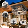 GOEBLESON Outdoor Ceiling Light with Motion Sensor, Flush Mount Porch
