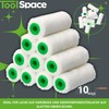 ToolSpace 10 x Velour Paint Rollers, 7 cm, Paint Roller,