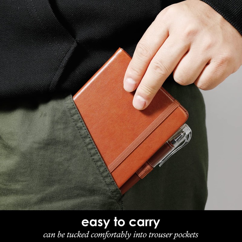 NIRMIRO 3 Pack Pocket Notebook Journals, Small Notepad Notebooks for