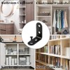30 Pcs Black Corner Bracket,Right Angle Brackets 90 Degree,Stainless Steel