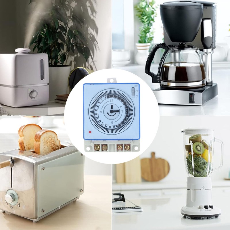 24 Hour Mechanical Time Switch Automatic Power Off Quick Connect