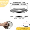 3Pcs Stainless Steel Pot Cover 7.9Inch Pan Lid Universal Lid