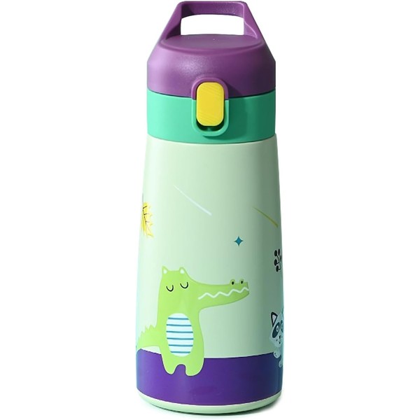 JIULVSE Botella de Agua Acero Inoxidable 12oz, Botellas Con Aislante