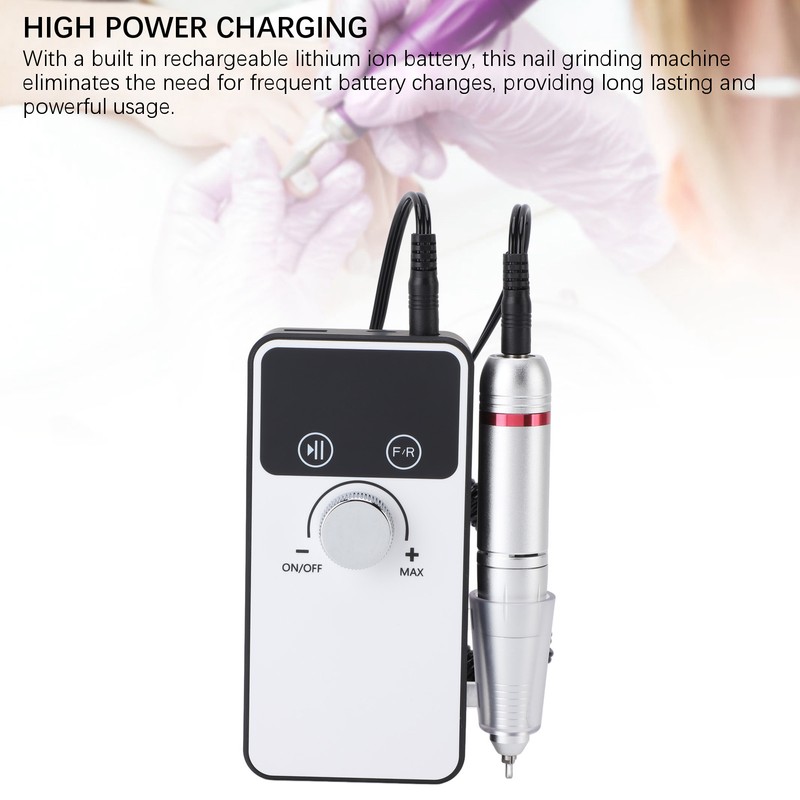 45000RPM Electric Nail Drill Cordless Rechargeable Manicure Pedicure Tools Nail