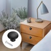 Amusingtao 10 Pcs Black Stainless Steel Round Drawer Knobs, Single