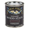 General Finishes Water Based Wood Stain, 1 Pint, Espresso