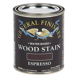 General Finishes Water Based Wood Stain, 1 Pint, Espresso