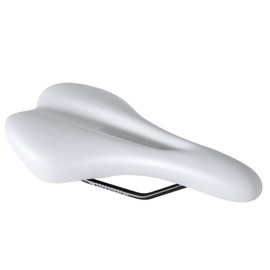 ZHIQIU Colour Bike Saddle Seat Pad Breathable Comfortable Bicycle Fit for Road Bike Fixed Gear Bike (White Hollow Thicken)