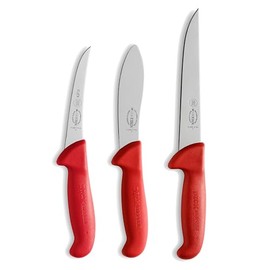 F. DICK – ErgoGrip Knife Set - 3 piece hunting knife set consisting of boning knife, skinning knife & cut-off knife - Ideal for hunters - NSF Certified - High carbon - Ultra sharp - Made in Germany