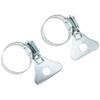 Merriway® BH01181 (2 Pcs) Jubilee Butterfly Hose Clips with Thumbscrew,