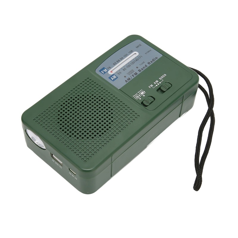 Solar Hand Crank Radio Multifunction Portable Rechargeable Emergency Radio with