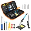 60W Soldering Iron Kit, Adjustable Temperature Welding Tool with LCD