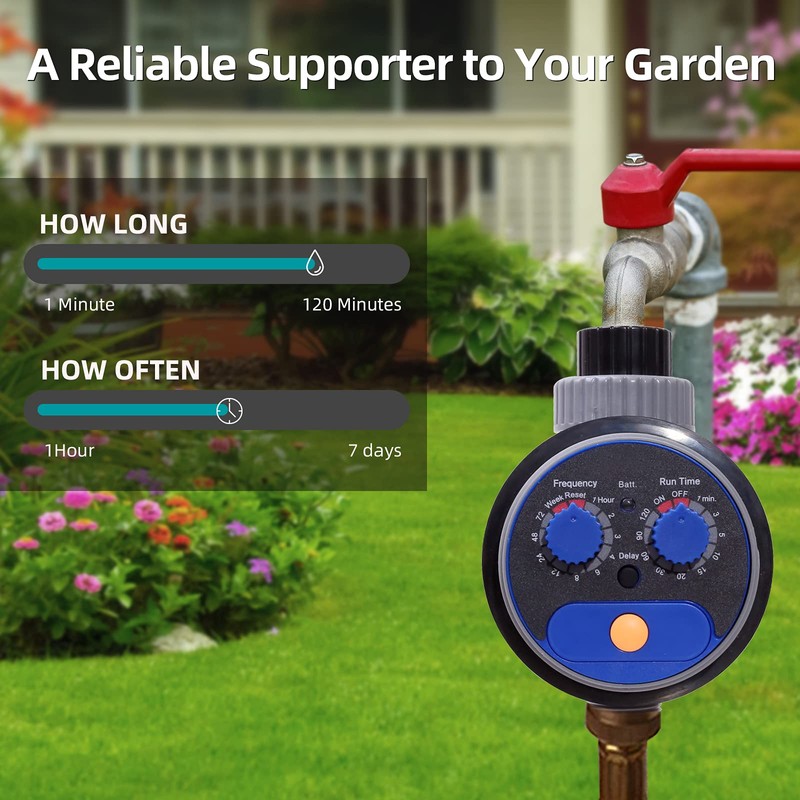 Yardeen Sprinkler Water Timer Programmable Garden Zero Pressure Waterproof Irrigation