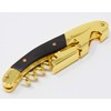 Gold and Black Corkscrew Wood Handle Double Hinge Waiters Wine