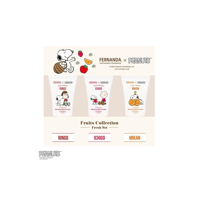 Fernanda Mini Hand & Nail Cream Fresh Set (Apple, Strawberry,