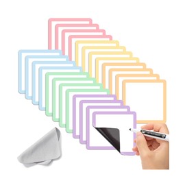 Mr. Pen- Dry Erase Magnets, 4”x4”, 24 Pack, Colorful Dry Erase Magnetic Labels, Magnetic Dry Erase Labels, Magnet Labels, White Board Magnets, Dry Erase Board Magnets, Magnetic Name Tags Reusable