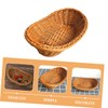 Ciieeo 1Pc Mini Decorative Basket Handmade Weaving Props for Easter