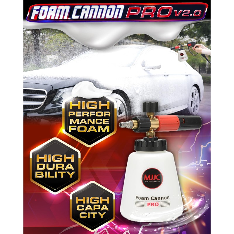 MJJC Foam Cannon Pro V2.0 (Thicker Snow Foam Technology) with