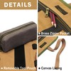 16OZ Waxed Canvas Tool Roll Bag, Heavy Duty Tool Storage