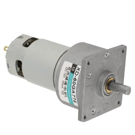 DC12V / 24V 35W Mini DC Gear Motor Metal Speed Adjustable Large Torque Motor CW / CCW XD-60GA775 (12V, 10RPM)