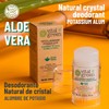 Vital Green Desodorante de Alumbre de Potasio, Aloe Vera, 100g,