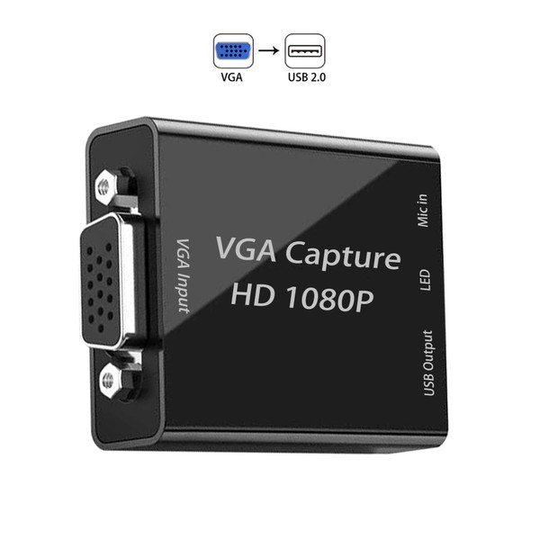 VGA Capture Card, VGA to USB Capture Device with Mic