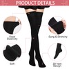 Yolev Extra Long Socks Thigh High Cotton Socks Extra Long
