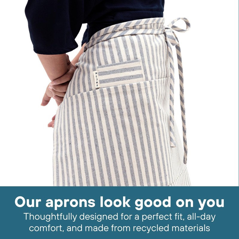 MEEMA Chef Bistro Aprons for Women With Pockets, Utility Loop