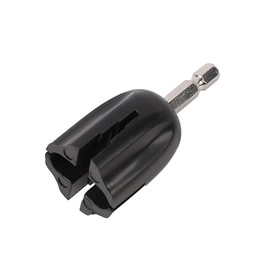 QIXIAMO Guitar String Winder Head Electric Drill Tuning Peg Puller Luthiers Tool for Acoustic Guitar Bass Ukulele Mandolin, 28.5mm, Black