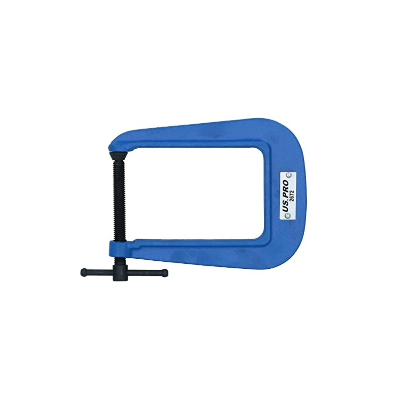 2” (50mm) Deep Throat (3-1/2") G Clamp Grip Holder Clamp