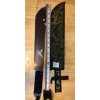 Bolo Machete Knife with Saw Back and Nylon Sheath