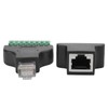 2pcs RJ45 Female Male to Screw Terminal 8 Pin CCTV