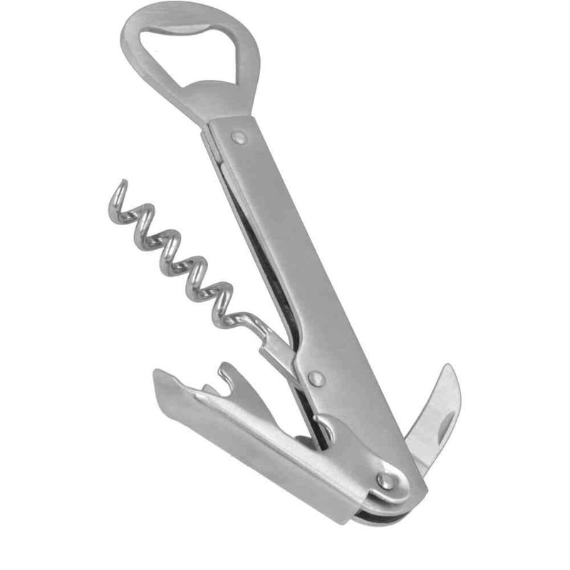 Metaltex Waiter’s Corkscrew, Silver, 1.2 x 6.8 x 22.7 cm