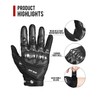 BORLENI Motorcycle Gloves Touch Screen for Men Women Padding Hard