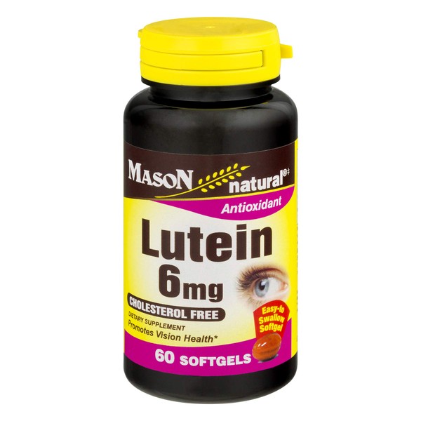 Mason Vitamins Natural Lutein 6 mg Softgels - 60 ct, Pack of 5