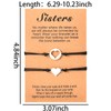Sister Christmas Gifts for Women Girls Sisters Matching Heart Bracelet