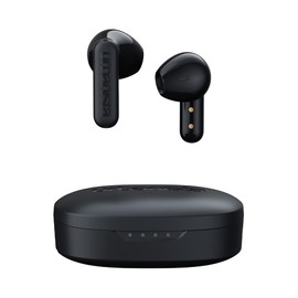 Urbanista Copenhagen True Wireless Earbuds, Bluetooth 5.2 Earphones with Noise Cancelling Microphone, IPX4 In Ear Headphones, Touch Control Buds, 32 Hr Playtime, USB C Charging Case, Midnight Black