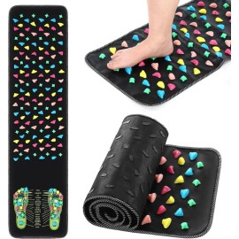 BBTO 발 마사지 매트 반사학 보행 돌길 지압용 지혈 x 13.78 인치 [68.9 x 13.78 Inch] BBTO Foot Massage Mat Reflexology Walking Stone Path Acupressure Hemostasis x 13.78 Inch [68.9 x 13.78 Inch]