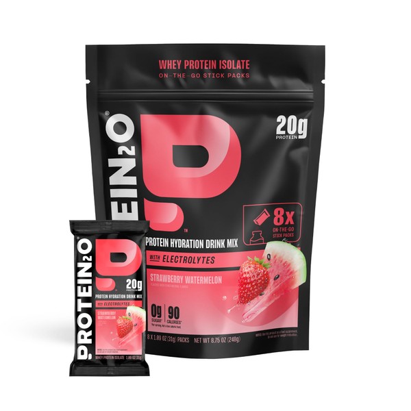 Protein2o 20g Whey Protein Isolate Clear Protein Powder, 360mg of