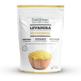 Levadura Nutricional en Hojuelas Deligreen Natural Sabor Queso Vegano Sin Gluten Fuente de Vitaminas y Proteína Vegetal Ideal para Cocina Saludable