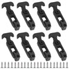 Creatyi 8 PCS Rubber Flexible T-Handle Draw Latches,for Tool Box,Cooler,