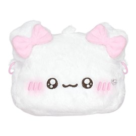 Chimumu Plush Pouch [Fuwakyun], white, pink