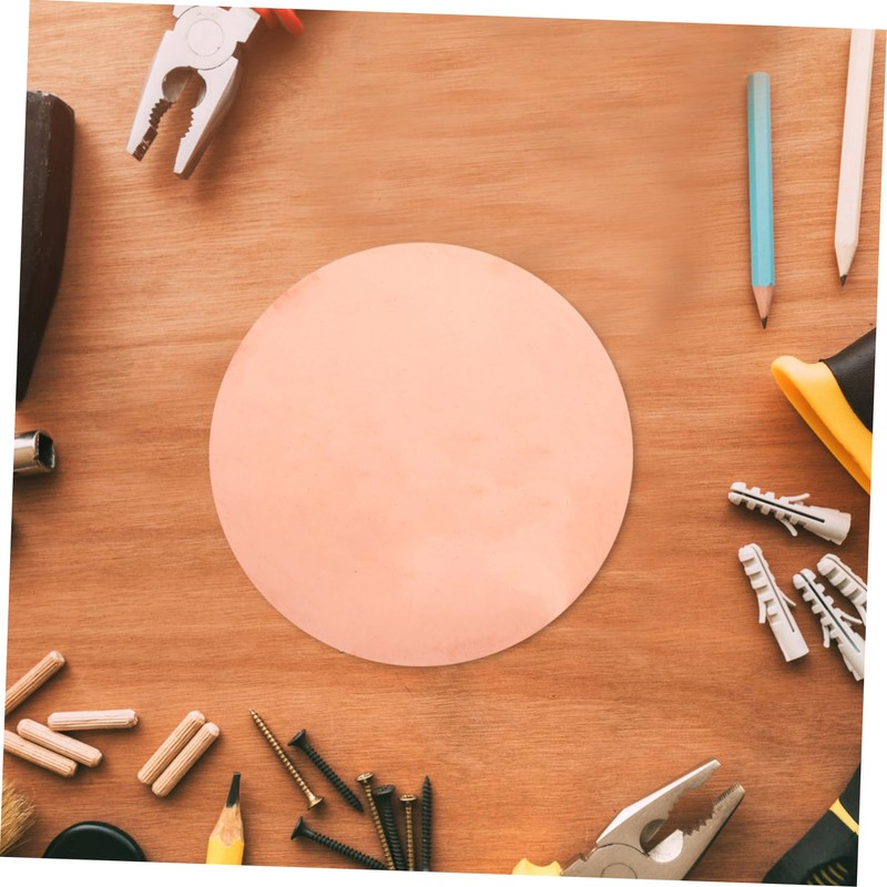 GLEAVI Copper Round Plate for Crafting and Repairs Thickness Copper