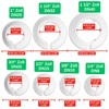 Radiator Rosettes, Pack of 6, DN32 Size with Diameter 44